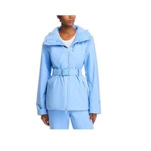Women's Sky Blue Ski Jacket with Belt
